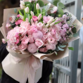 进口郁金香花束情人节粉玫瑰花北京广州上海深圳同城花店速递鲜花